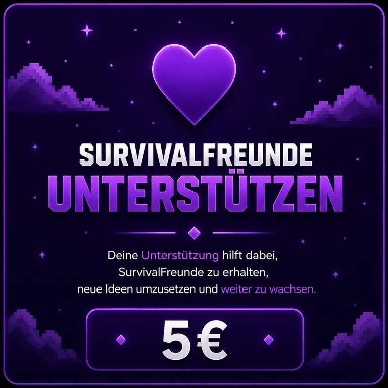 SurvivalFreunde mit 5 Euro unterstützen